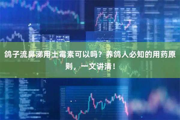 鸽子流鼻涕用土霉素可以吗？养鸽人必知的用药原则，一文讲清！