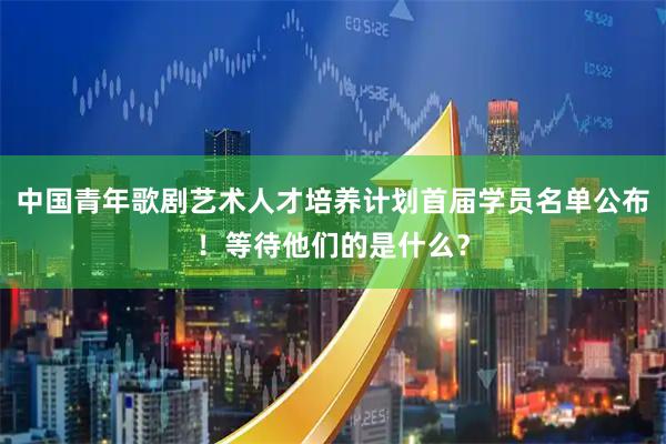 中国青年歌剧艺术人才培养计划首届学员名单公布！等待他们的是什么？
