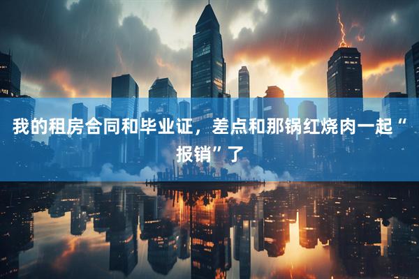 我的租房合同和毕业证，差点和那锅红烧肉一起“报销”了